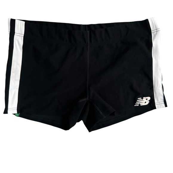 New Balance Black Shorts with White Stripes - Picture 2 of 6